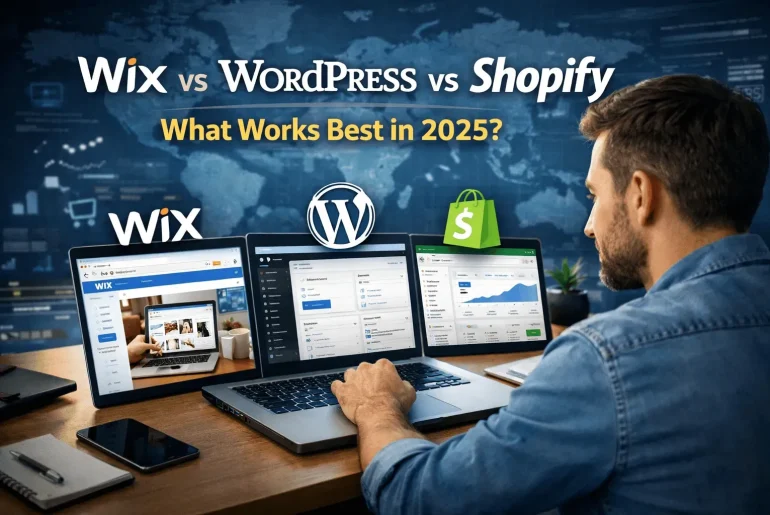 Wix vs WordPress vs Shopify: What Works Best in 2025 Feature image