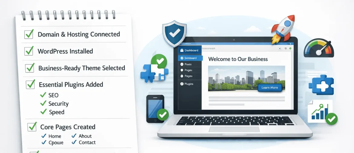 Setup Checklist: WordPress for Your First Business Website Featured image