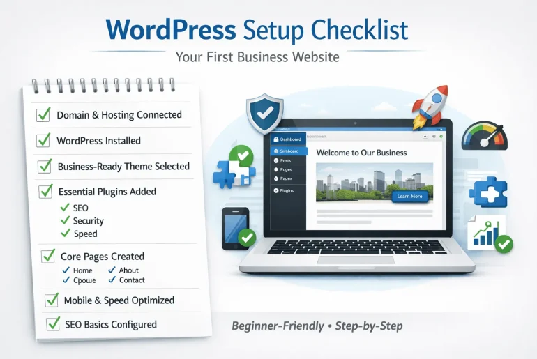 Setup Checklist: WordPress for Your First Business Website Featured image