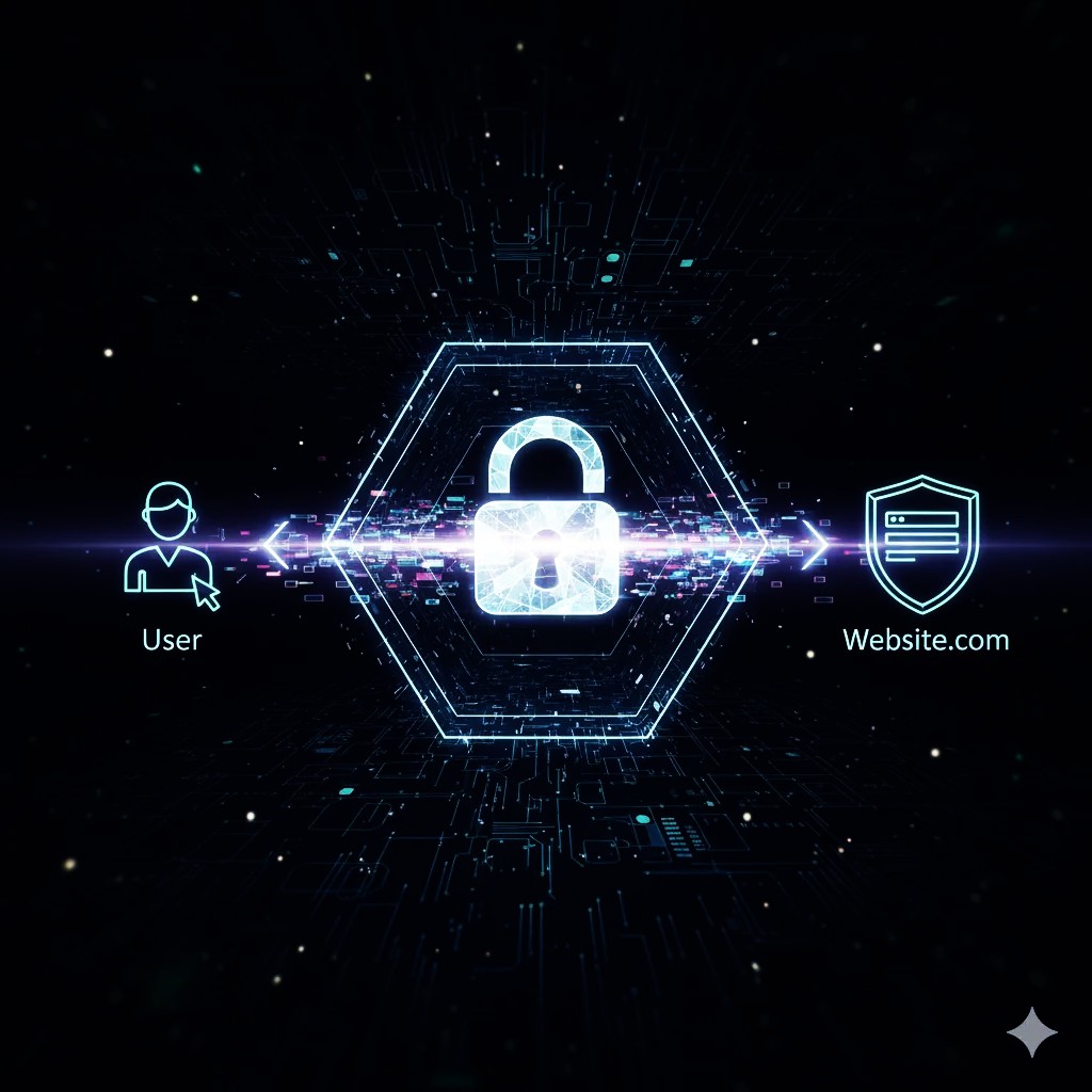 “How SSL encrypts information between a website and visitors”