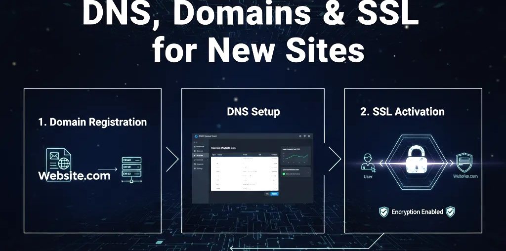 Beginner’s Guide to DNS, Domains & SSL for New Sites Featured image
