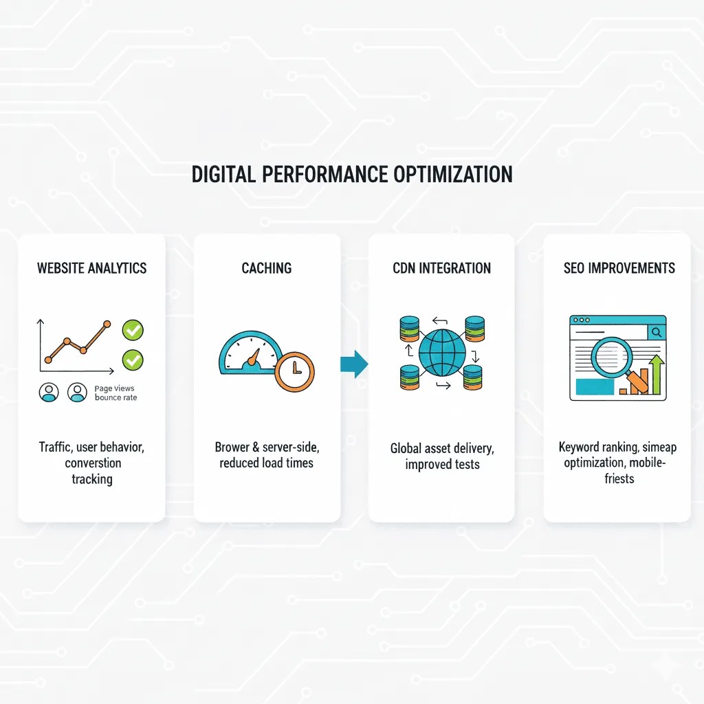 Optimizing website performance, speed, and security after migration