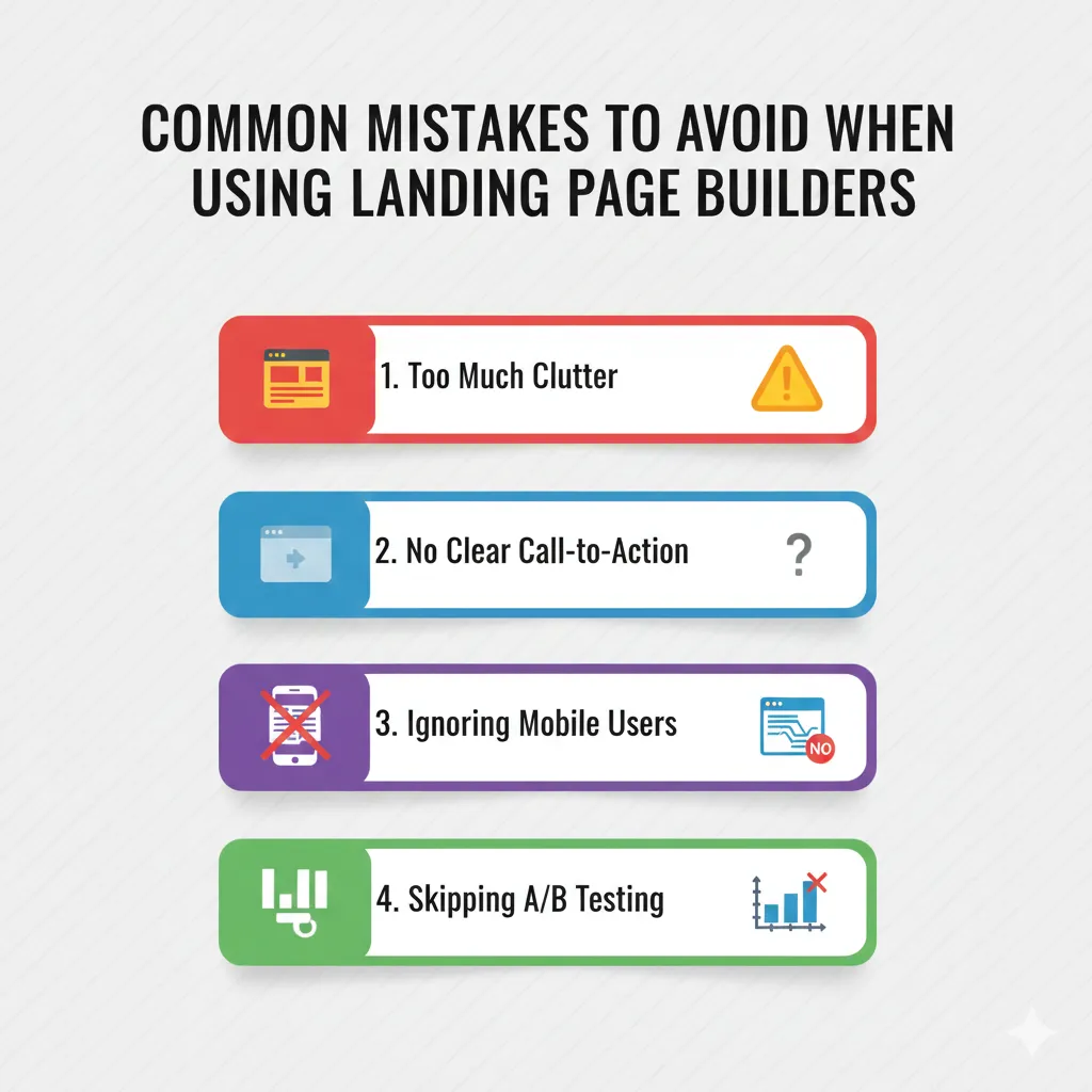 Common landing page mistakes that reduce lead conversion