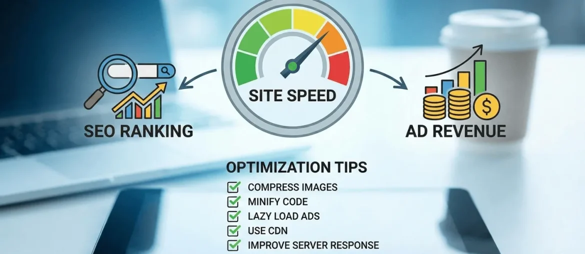 Speed Optimization Tips That Improve SEO & Ad Revenue Featured image