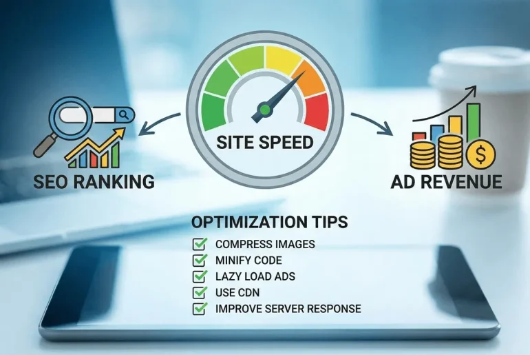Speed Optimization Tips That Improve SEO & Ad Revenue Featured image