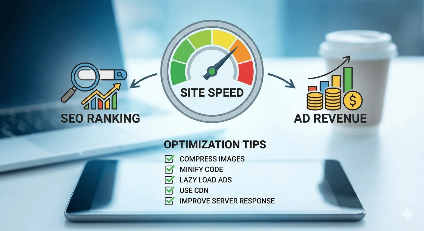 Speed Optimization Tips That Improve SEO & Ad Revenue Speed Optimization Tips That Improve SEO & Ad Revenue Featured image