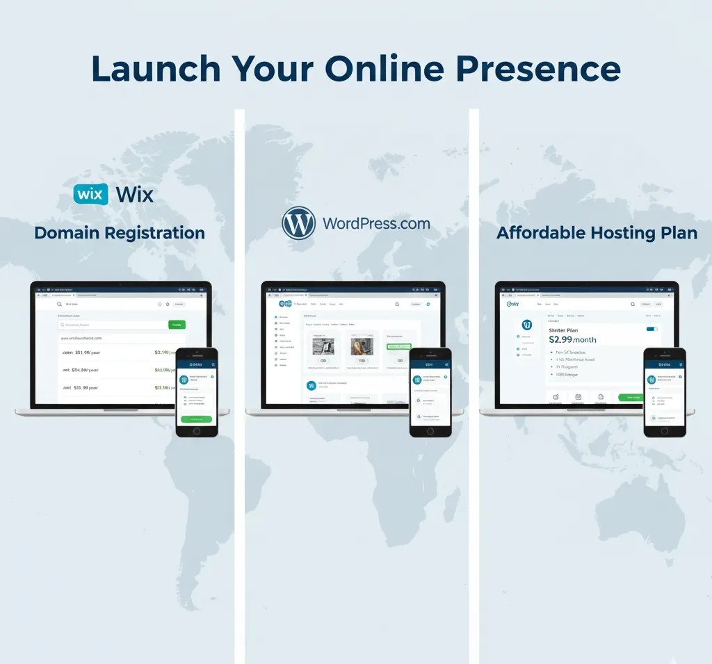 Choosing the right website builder to create a professional website under $50